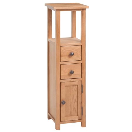 Étagère d’angle 26x26x94 cm Bois de chêne massif