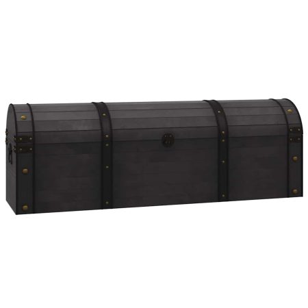 Coffre de rangement Bois massif style vintage 120x30x40 cm