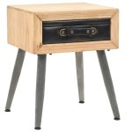 Table de chevet Bois de sapin massif 43 x 38 x 50 cm