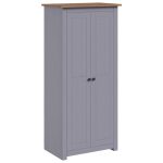 Garde-robe Gris 80x50x171,5 cm Pin massif Assortiment Panama