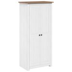 Garde-robe Blanc 80x50x171,5 cm Pin massif Assortiment Panama
