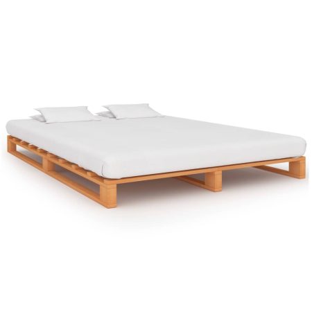 Cadre de lit de palette sans matelas 120x200cm bois massif
