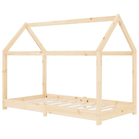 Cadre de lit d'enfant Bois de pin massif 70x140 cm