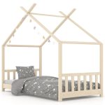Cadre de lit d'enfant Bois de pin massif 70x140 cm
