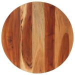 Dessus de table bois massif d'acacia rond 15-16 mm 60 cm