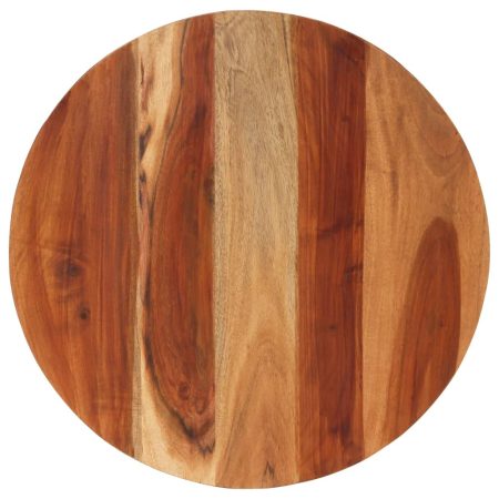 Dessus de table bois massif d'acacia rond 15-16 mm 60 cm