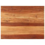 Dessus de table bois massif d'acacia 15-16 mm 70x90 cm
