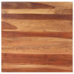 Dessus de table bois massif d'acacia 15-16 mm 80x80 cm