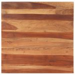 Dessus de table bois massif d'acacia 25-27 mm 80x80 cm