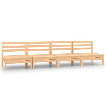 Salon de jardin 4 pcs Bois de pin massif